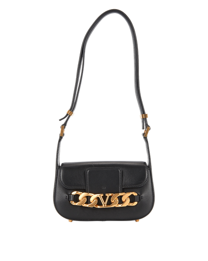 Logo Chain Shoulder Bag, front view